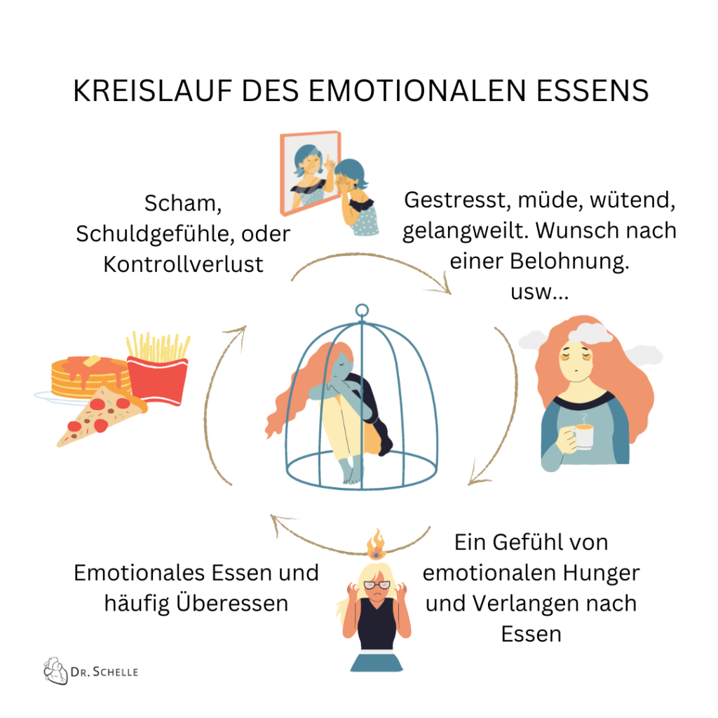 Trostessen, Kreislauf des emotionalen Essens, Ernährungsberatung bei Trostessen in Mainz und online bei Dr. Schelle
